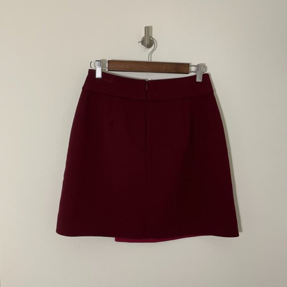 Uniglo Skirt with pockets - Burgundy 4 - Picture 2 of 6